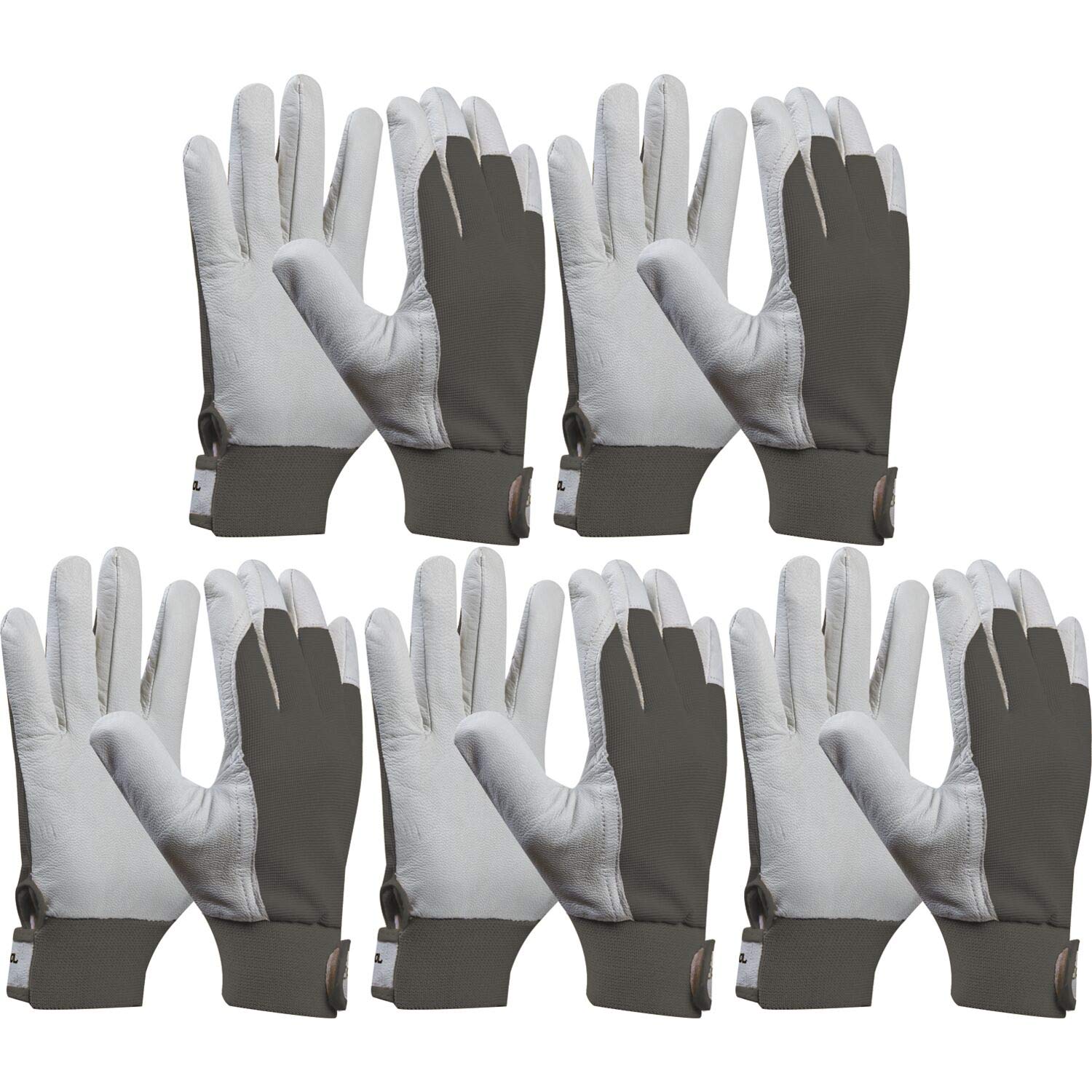 Vasalat Maxi Gr. 10-SB5 - Guanti Da Lavoro In Microschiuma Di Nitrile, Traspiranti, Anatomici, Senza Silicone, Taglia 10 (Grigio) - 2