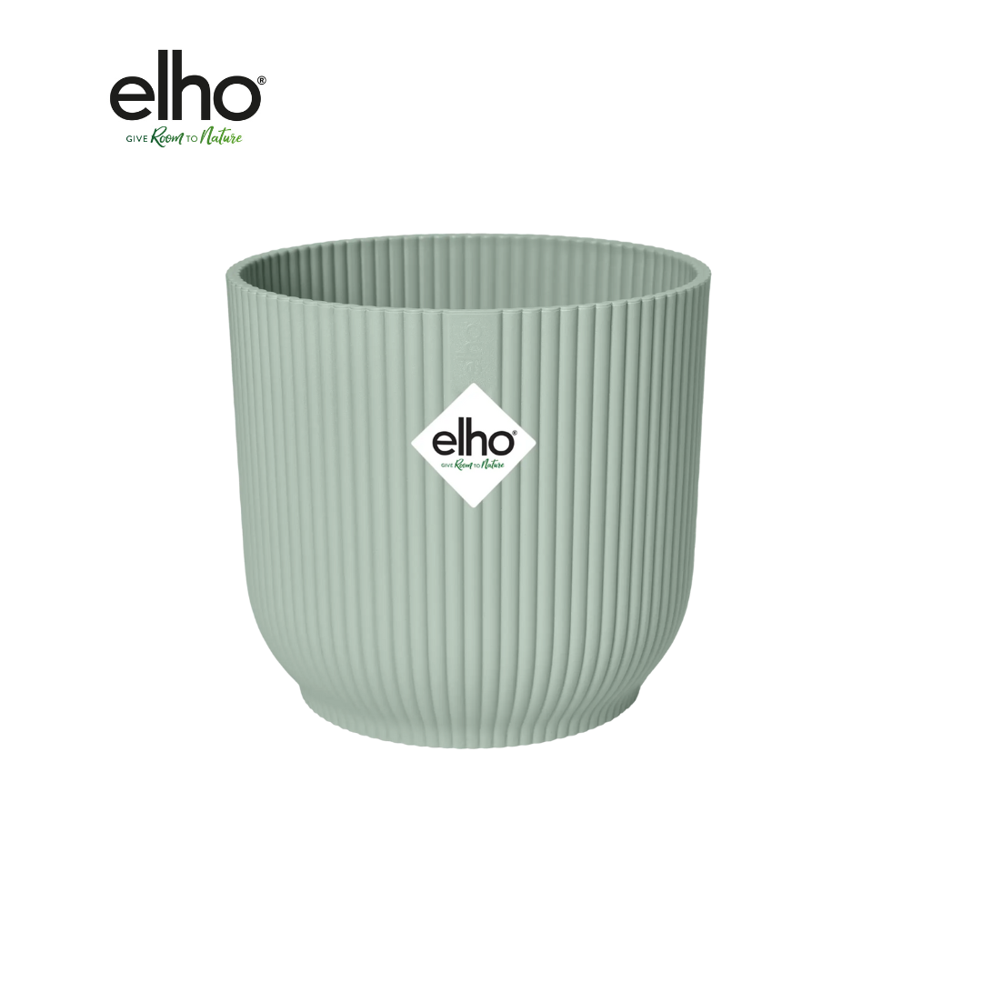 Doniczka Vibes Fold Round - Zielona - ø18 x H17 cm – MOSELOTA