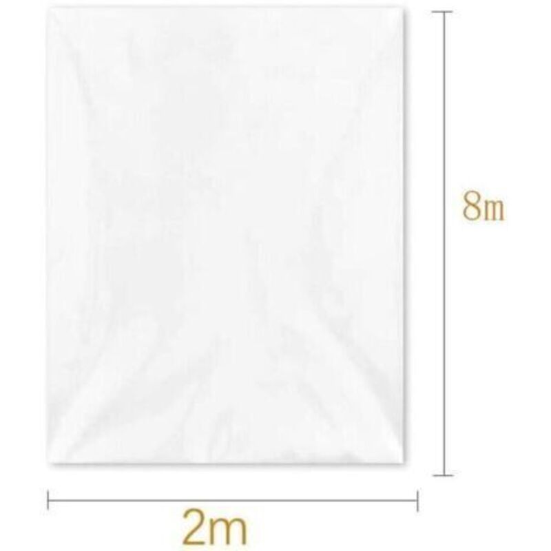 Bache pour Serre, Bache Plastique Transparente, Film Polyéthylène Extra-épais Clair 2m x 8m pour Polytunnel Légumes et Tomates - 2