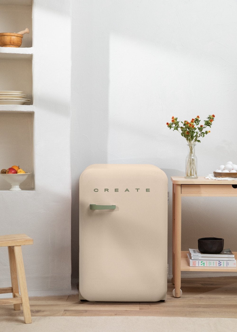 CREATE - FRIDGE RETRO 107L - Lodówka w stylu retro - Sable