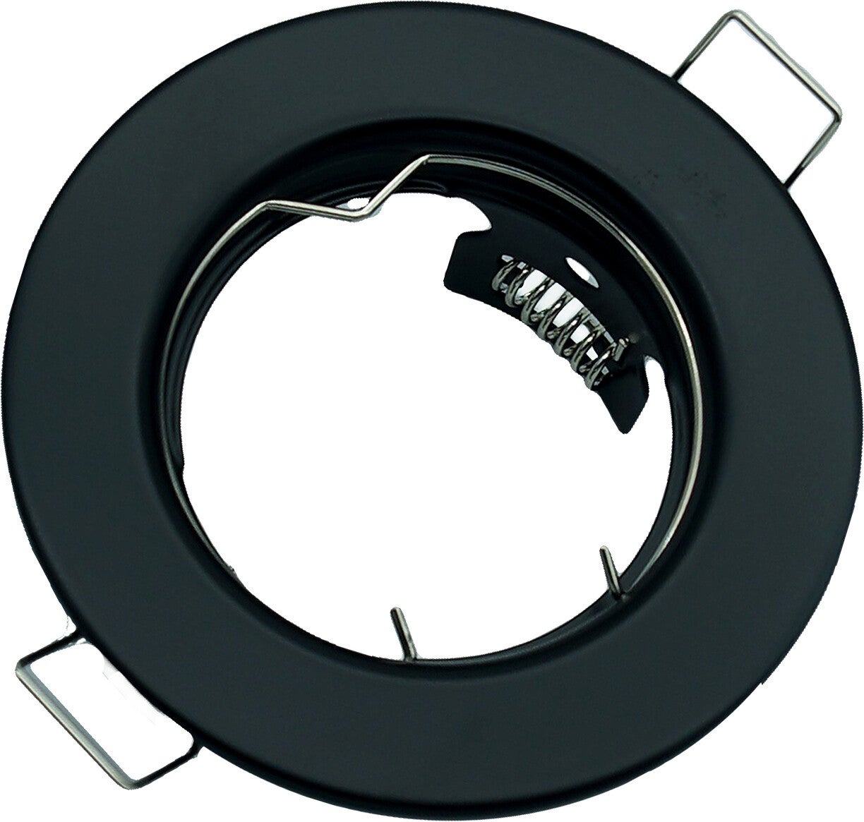 Oprawa sufitowa wpuszczana oczko czarna 1xGU10x50W okrągła IP20 wym: 2,8 x 8 x 8 cm aluminium IdeaLED