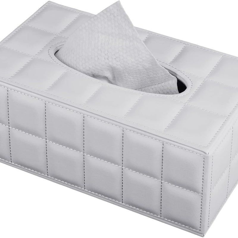 Pudełko na chusteczki prostokątne, skórzane pudełko na chusteczki, dozownik chusteczek z magnetycznym mocowaniem, do restauracji hotelowej