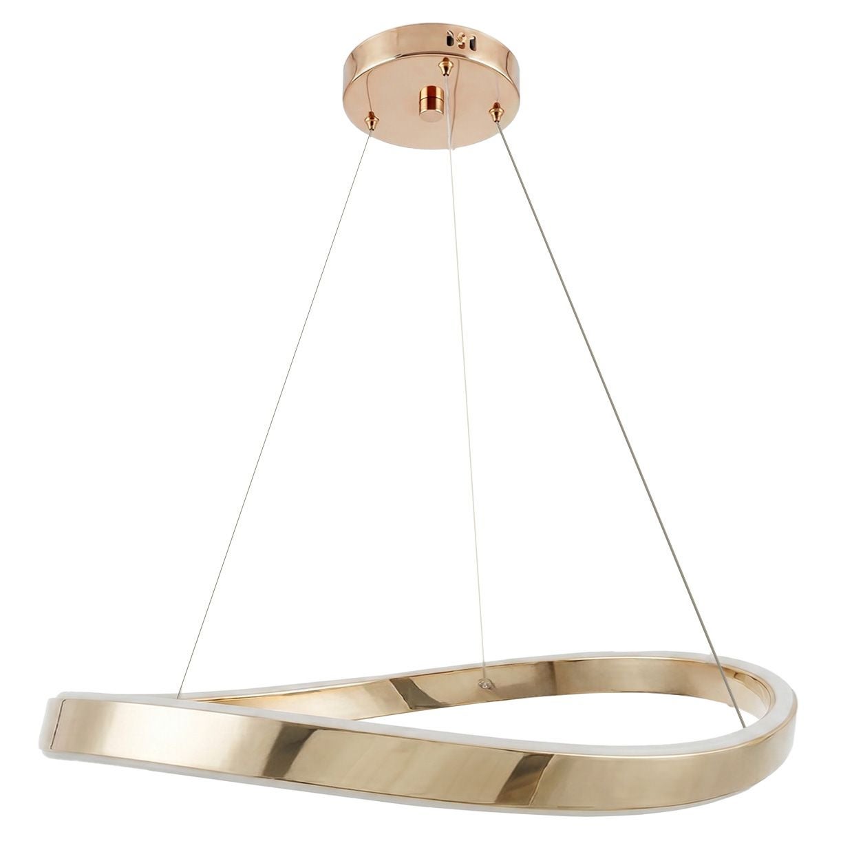 Toolight Lampă De Tavan Suspendată Swe068-cp 80cm Gold