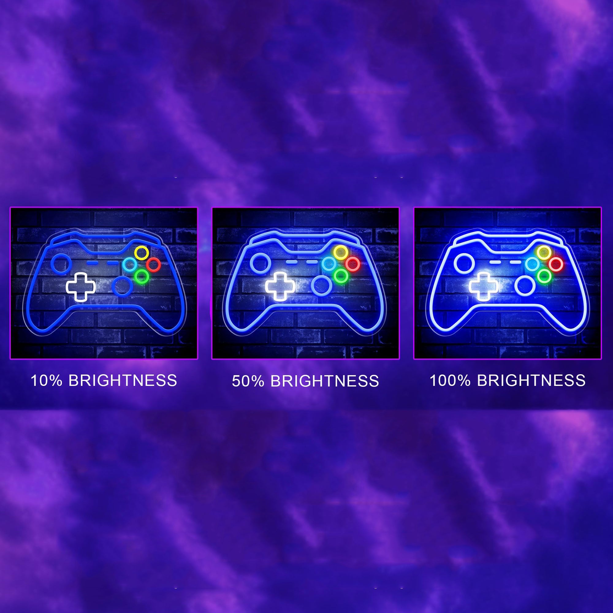 Panneau Néon LED Chat Gamer – Lumière Multicolore USB, Décoration Gaming Chambre Ado, Cadeau Anniversaire Noël