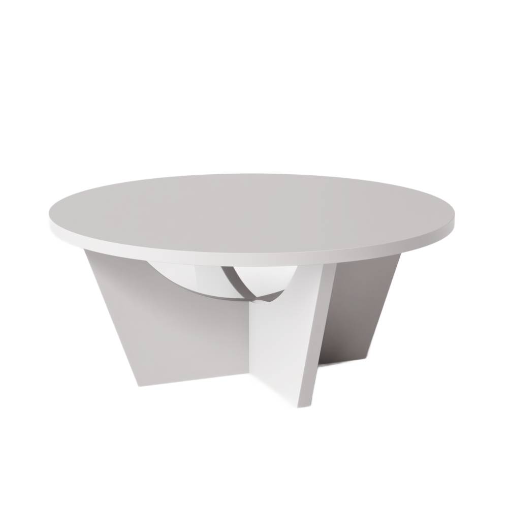 KOLM Stolik kawowy okrągły TORI Ø90 cm Szary