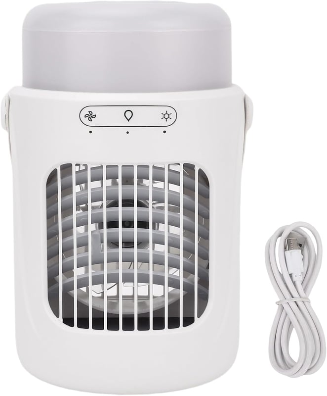 Przenośna bezprzewodowa chłodziarka USB z 10-litrowym zbiornikiem na wodę, baterią 1000 mAh i pojemnością 600 ml, podwójna bateria