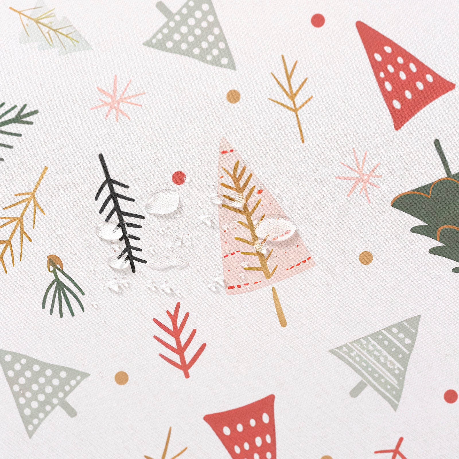 Tovaglia natalizia antimacchia rettangolare in tessuto di cotone 160x200 cm - Birch - 2