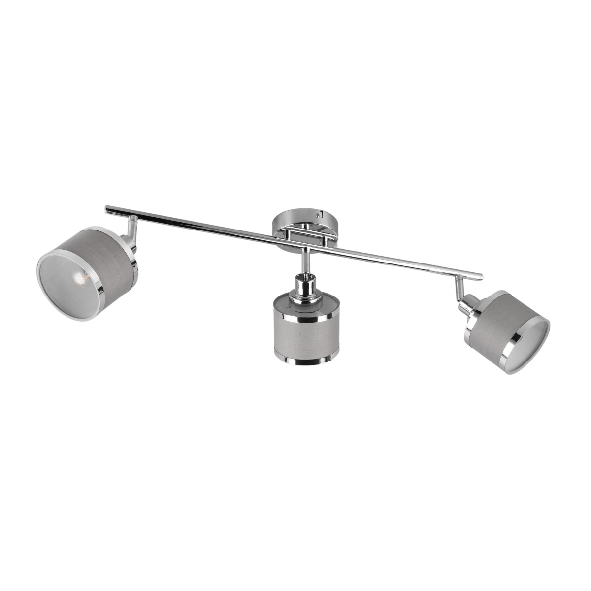 Reflektor sufitowy spot natynkowy Arosa listwa srebrno-odcienie srebra 3xE14x28W wym: 19 x 10 x 80,5 cm metal Trio
