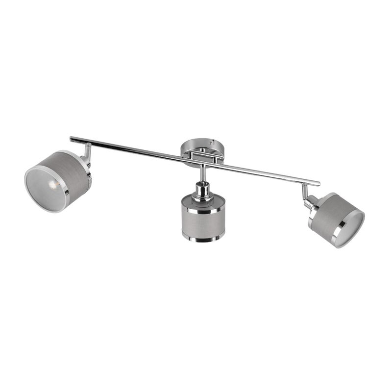 Reflektor sufitowy spot natynkowy Arosa listwa srebrno-odcienie srebra 3xE14x28W wym: 19 x 10 x 80,5 cm metal Trio