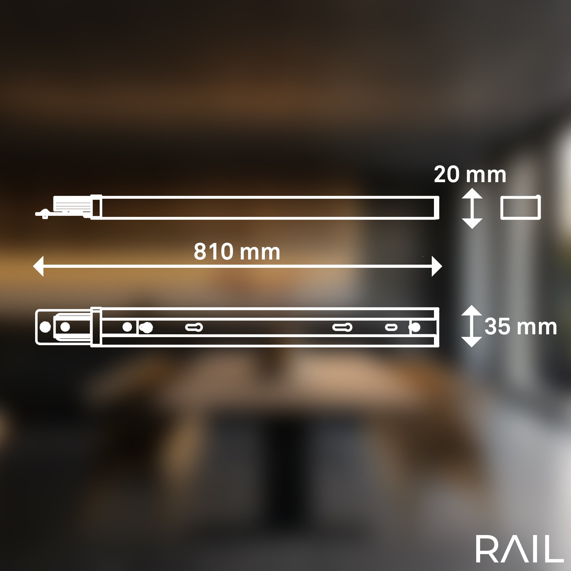 Alimentatore Rail Metallo Nero Opaco - 7