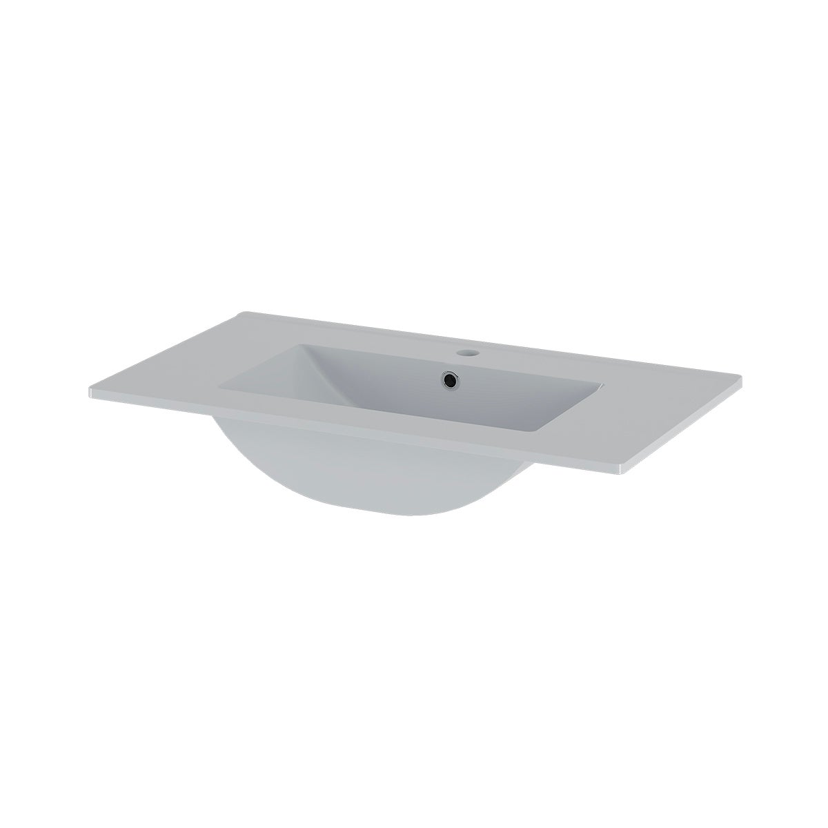 Ensemble meuble simple vasque encastrée 80cm et colonne Astrid Cachemire - 6