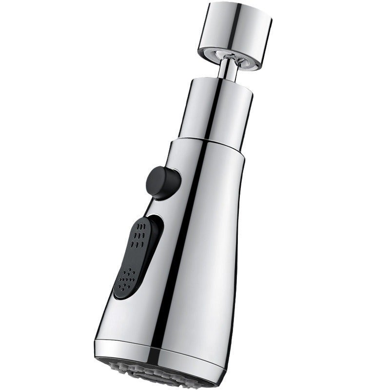 Kran kuchenny - Obrót o 360 stopni - 3 ustawienia - Elastyczna głowica kranu - Części kranu - Obrotowy wąż kranu - Srebrny