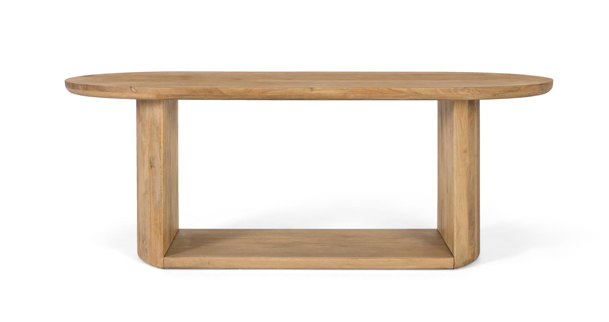 Stół owalny z drewna manguier 210 cm