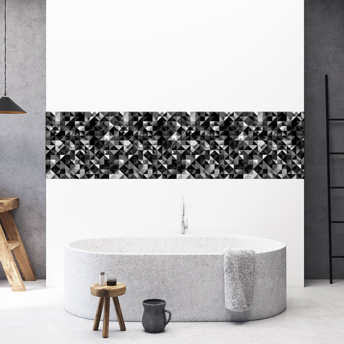 Adesivo scandinavo dolce notte - Sticker adesivo - adesivi murali - 60x60cm - 5