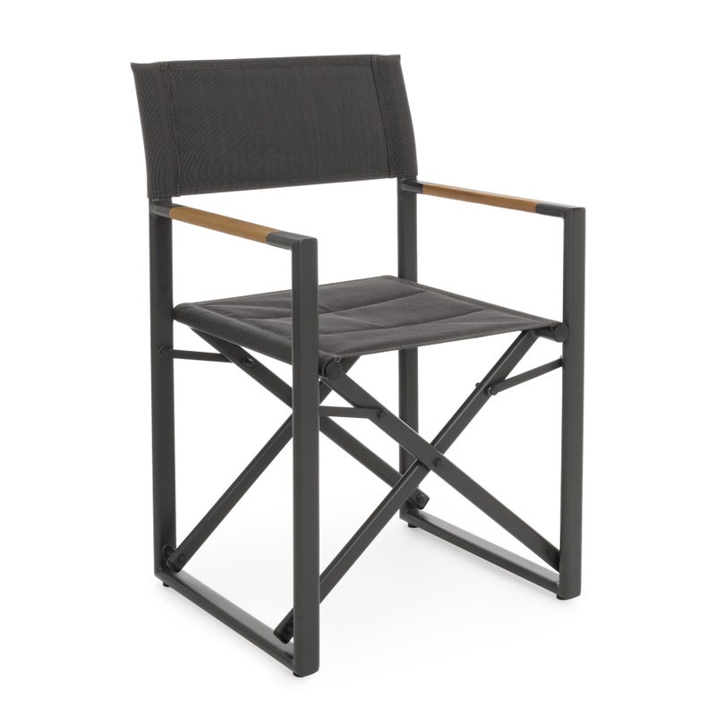 Składane krzesło reżyserskie aluminiowe do ogrodu Bizzotto Lagun