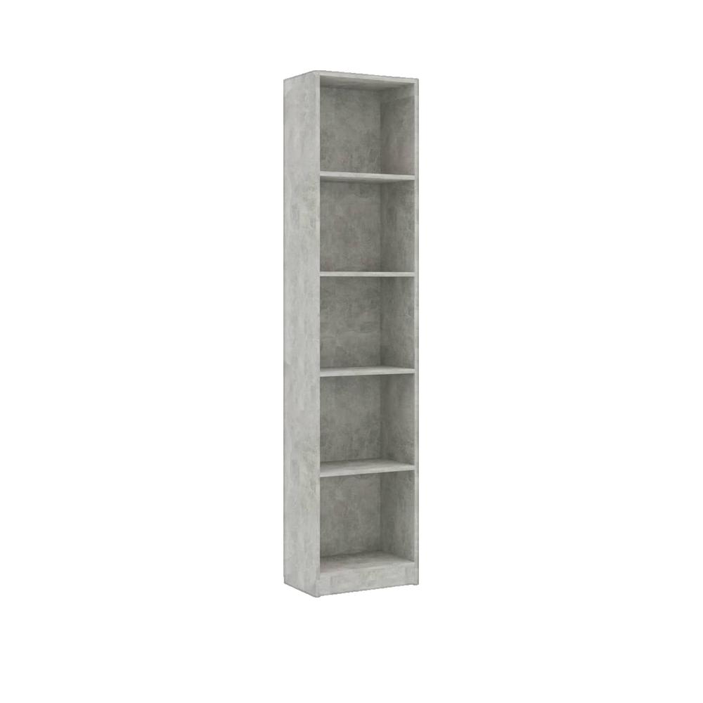 Vidaxl Estantería De 5 Niveles Contrachapada Hormigón 40X24x175cm Gris , Leroy Merlin