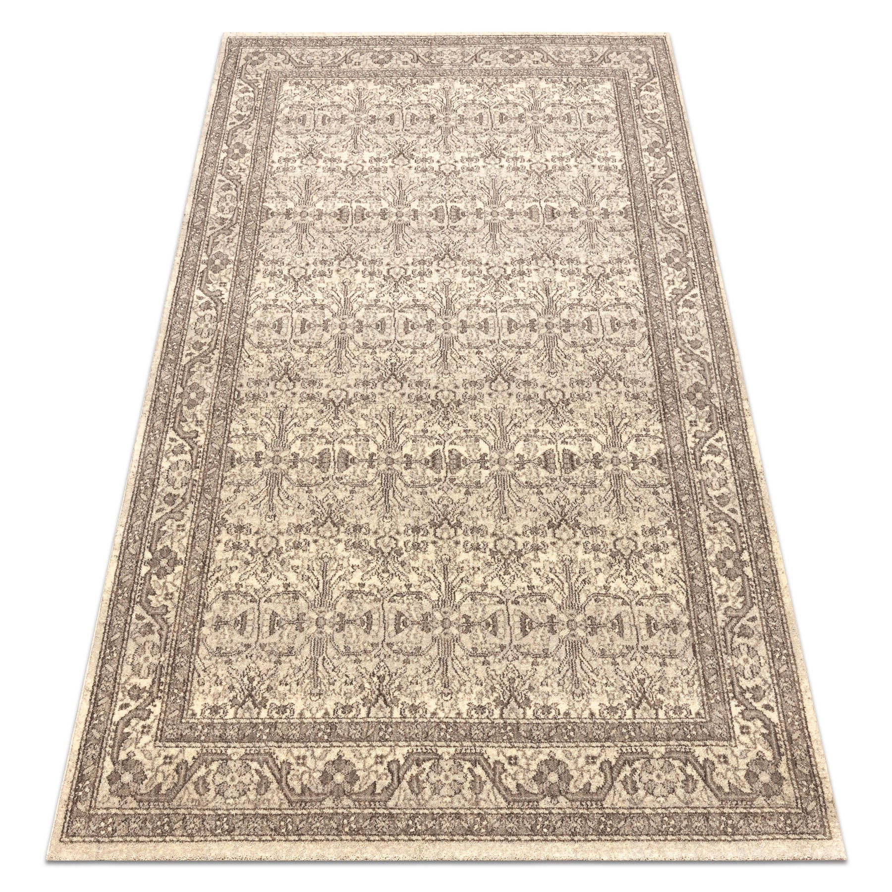 Dywan LEGEND 468 12 GB620 wełniany OSTA - Ornament, ramka eskluzywny beż / brązowy 160x230 cm