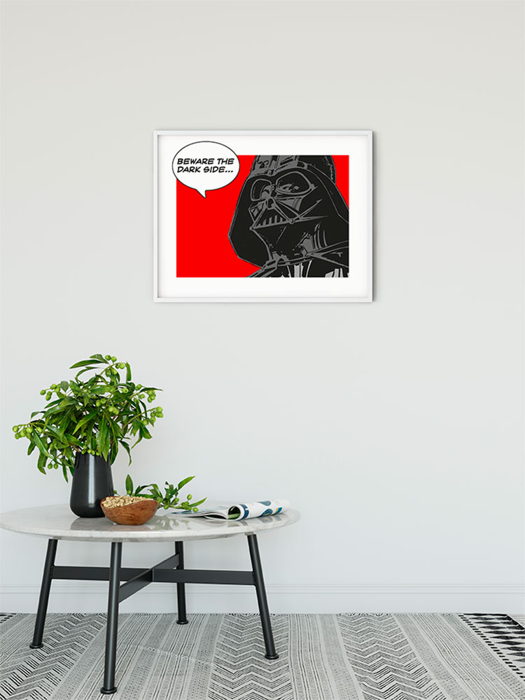 Cartel artístico de komar - star wars classic comic quote vader - talla: 50 x 40 cm