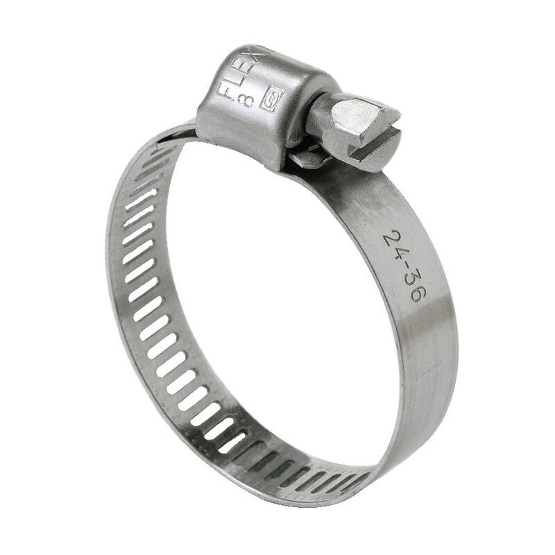 Collier de serrage Inox Largeur 8Mm Diametre Mini 25Mm-Maxi 45Mm 2 Pc