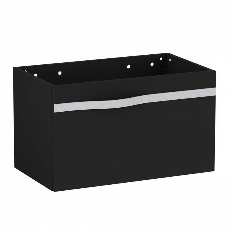 Szafka pod umywalkę VOG 69 cm czarny mat z uchwytem stalowym bez umywalki