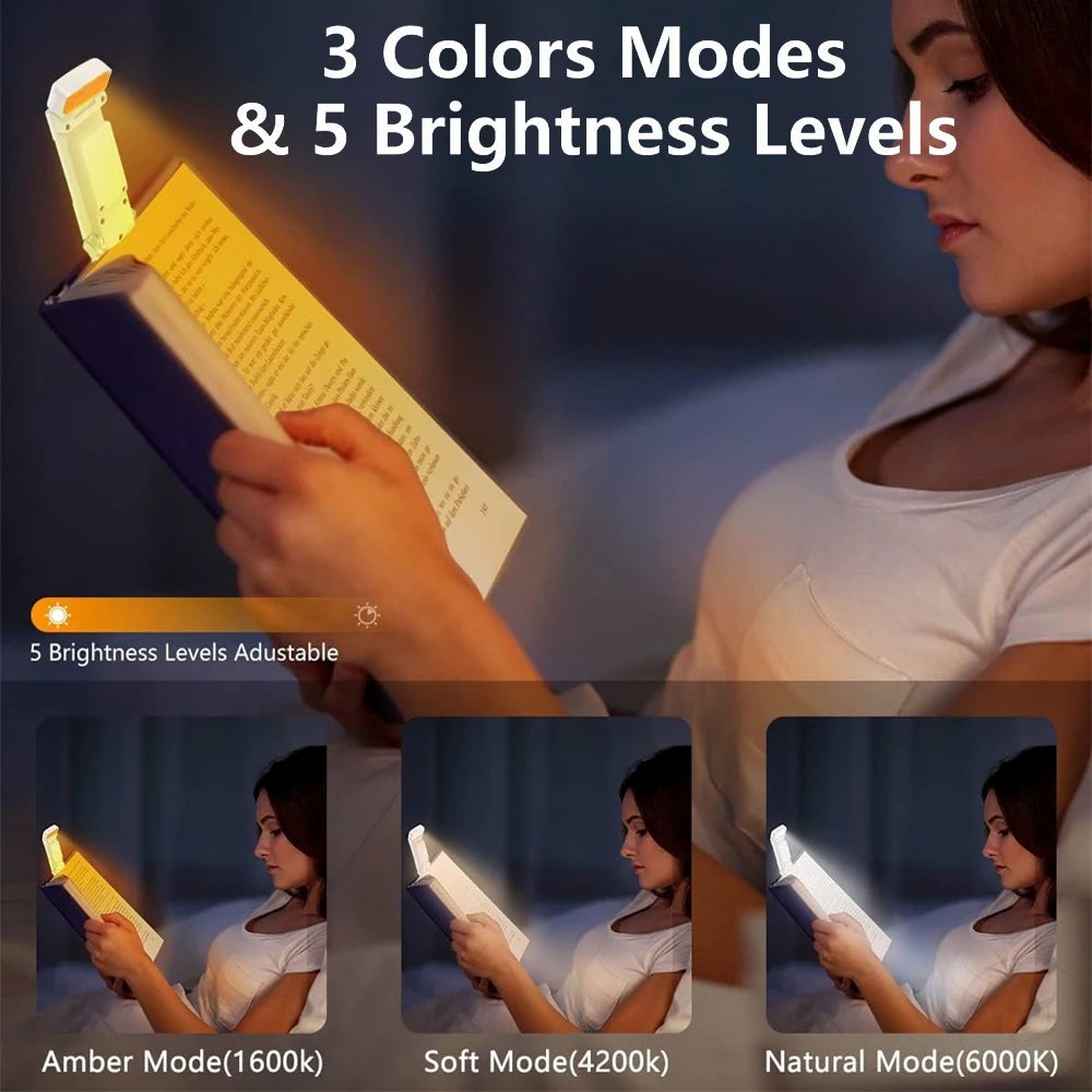 Lampe De Lecture LED Pour Lire Au Lit, Avec 3 Modes De Couleur, 5