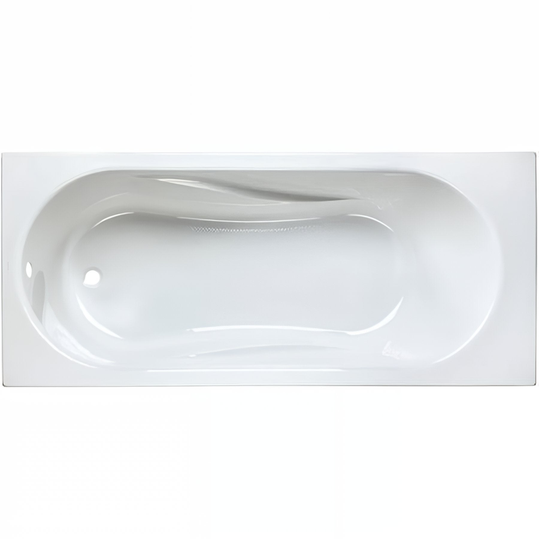 Bañera acrílica de alta densidad sanindusa aveiro 160x70 color blanco entregada con patas regulables (desagüe no incluido)