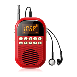 Radiolina tascabile FM con scansione automatica, Altoparlante incorporato, 87-108 mHz, Ingresso Jack 3.5 mm, 2 Radiolina tascabile FM con scansione automatica, Altoparlante incorporato, 87-108 mHz, Ingresso Jack 3.5 mm, 2