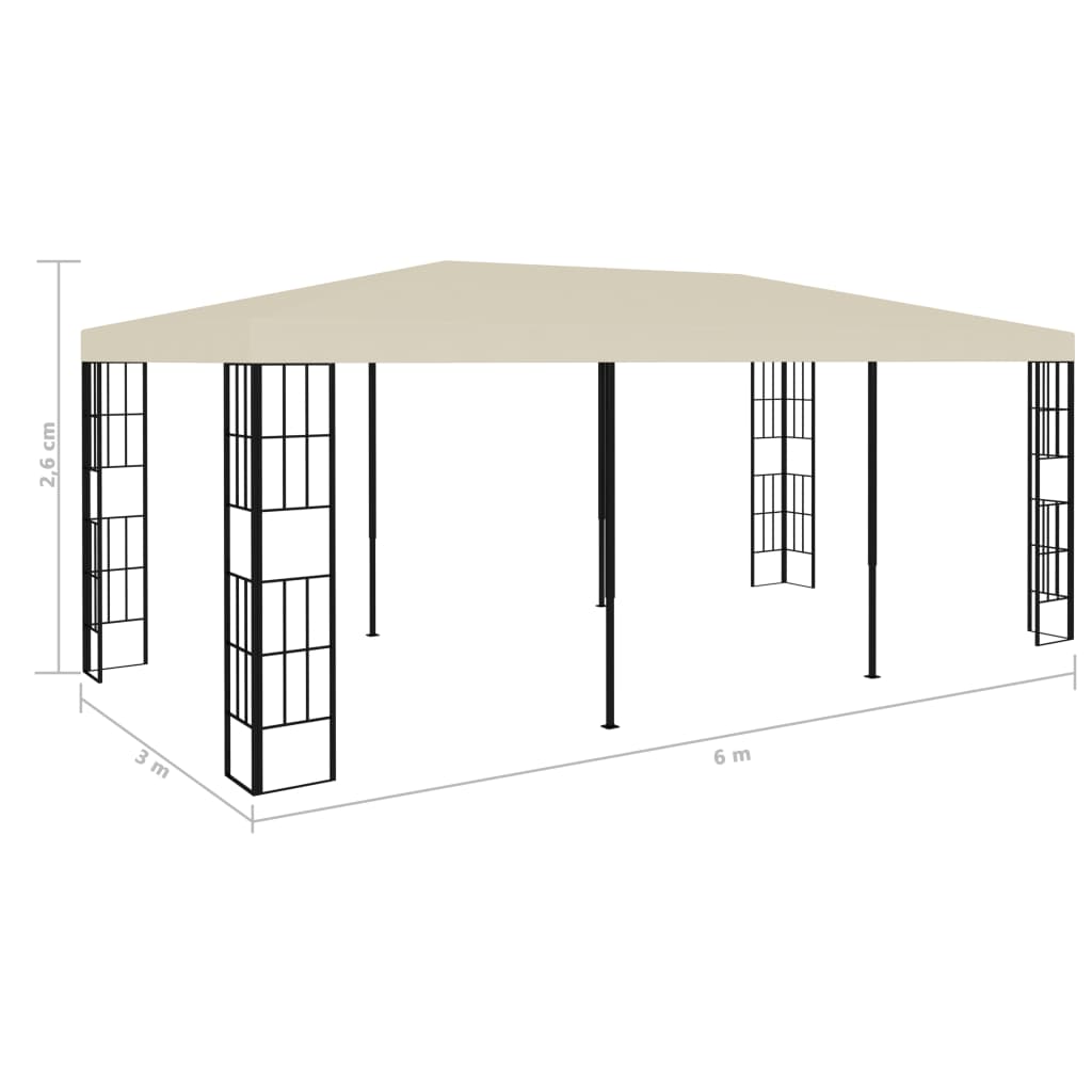 Maison Exclusive - Gazebo 3x3 m Crema - 7