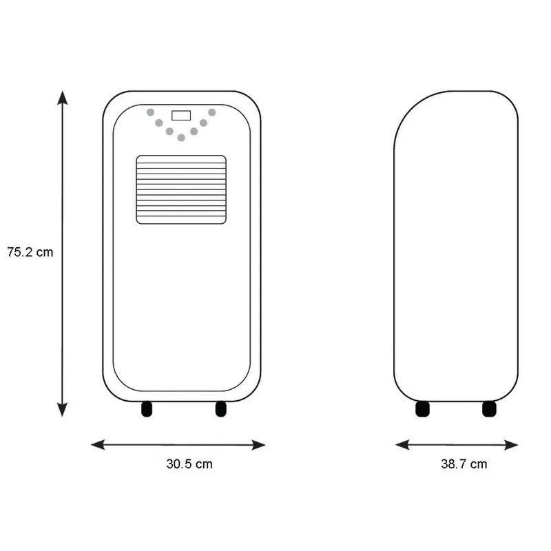 Climatiseur rafraîchisseur Splus CM 8 mobile 2300W adapté à divers lieux S.PLUS - 2