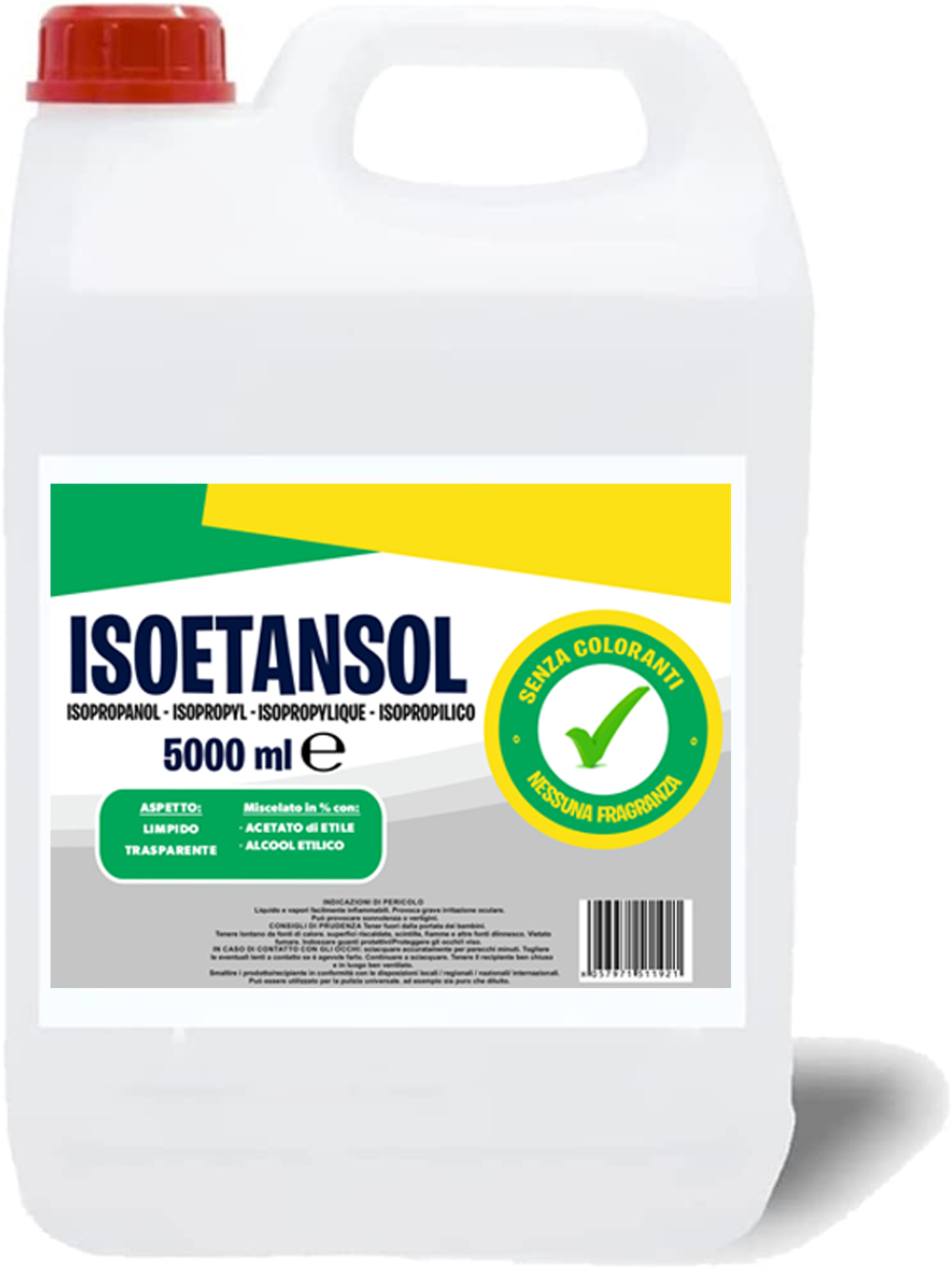 ISOETANSOL 100AE Alcool isopropylique dénaturé mélangé nettoyant de 5 litres Leroy Merlin