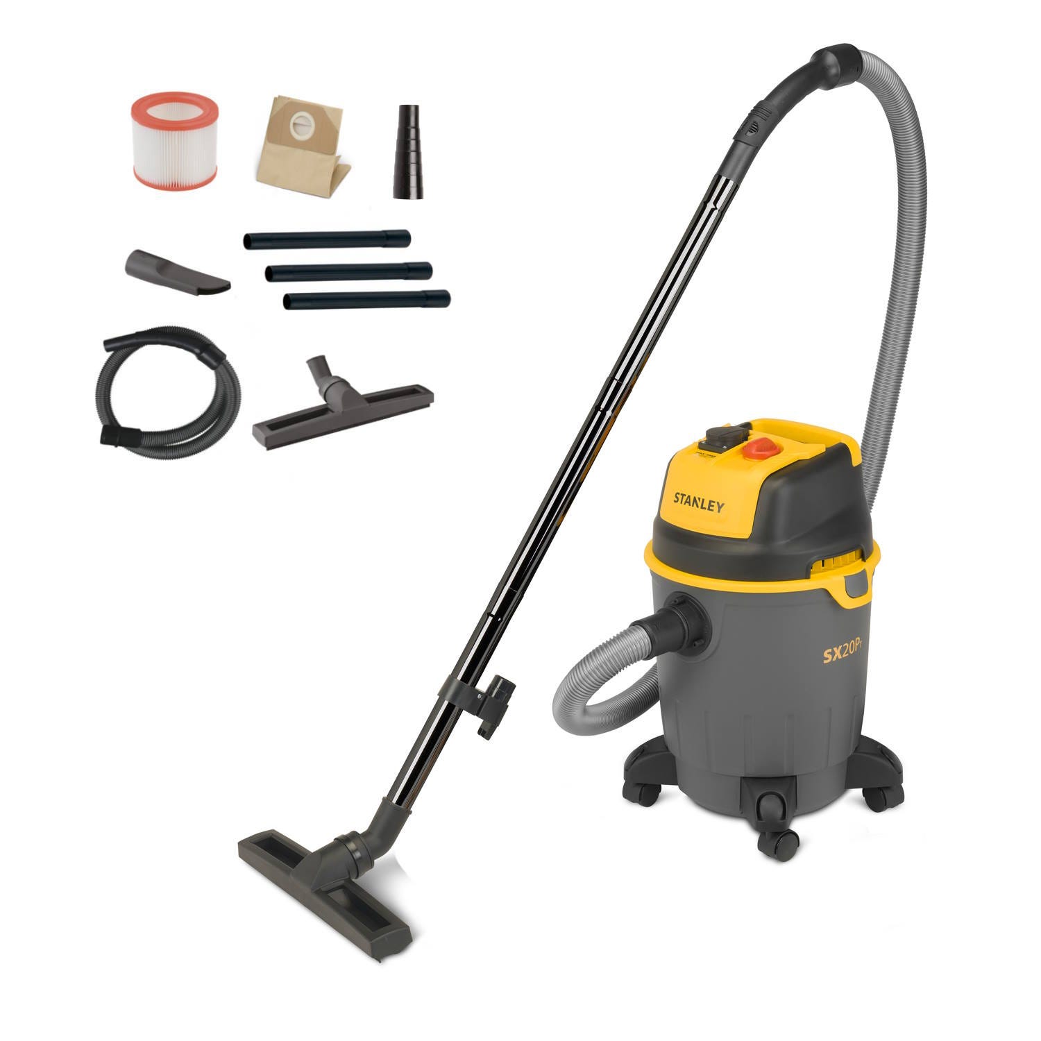 Aspiratore Solidi e Liquidi STANLEY SXVC20PTE (1.200 W, 20 l) | Leroy Merlin Aspiratore Solidi e Liquidi STANLEY SXVC20PTE (1.200 W, 20 l) | Leroy Merlin