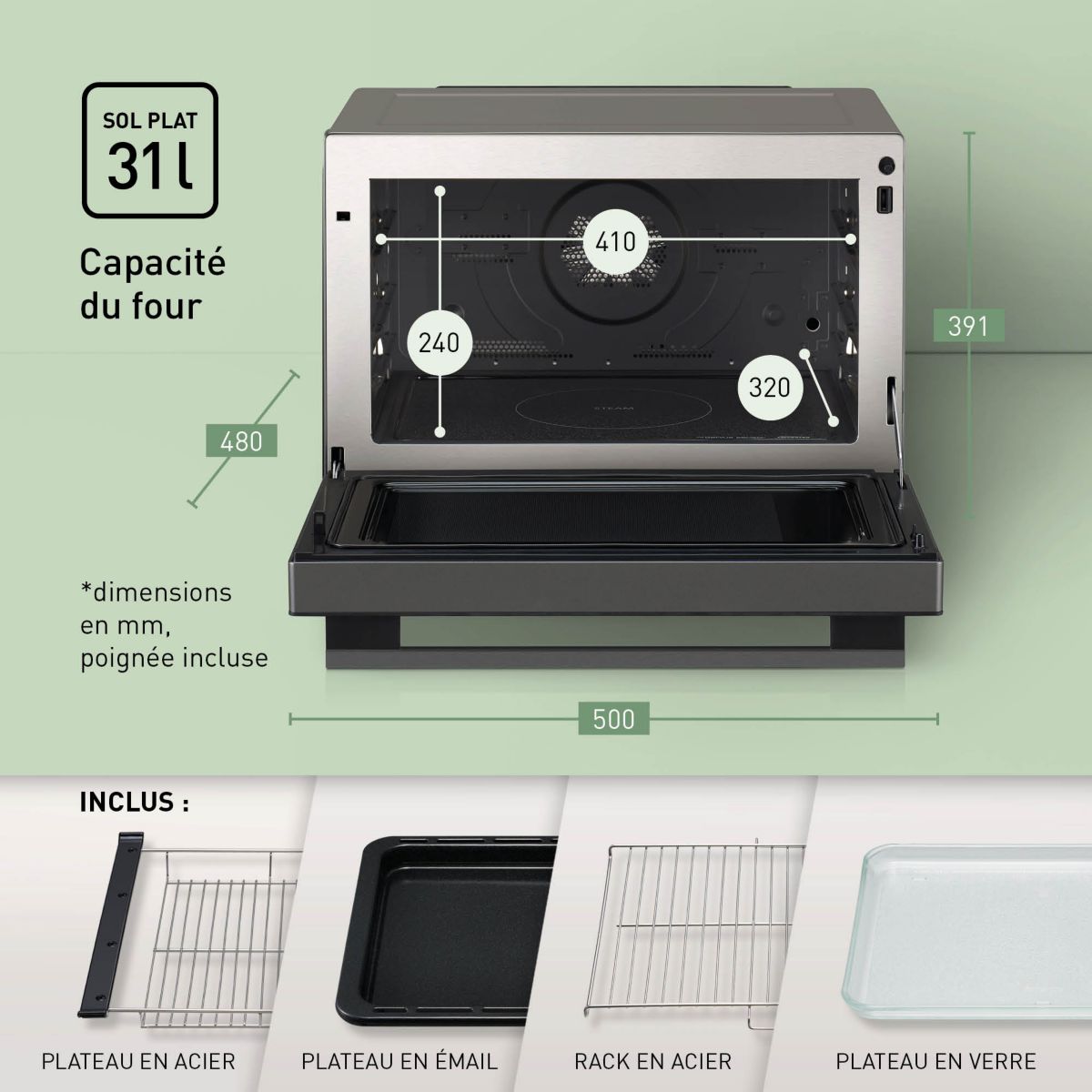 Micro ondes combiné PANASONIC NN-CS88LBEPG - 7
