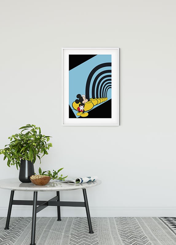 Poster d'art de Komar - Disney Mickey Mouse Foot Tunnel - Taille: 30 x 40 cm