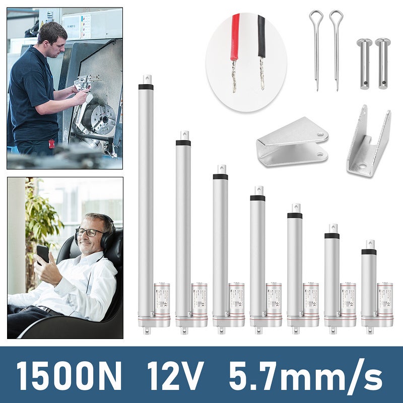Actionneur linéaire 12 V, actionneur à mouvement linéaire 1 500 N ...