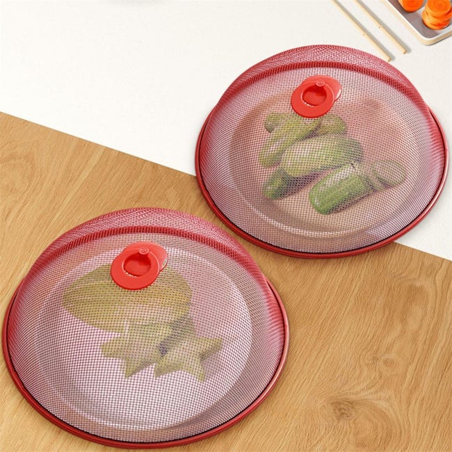 Set 8 Coprivivande A Rete Pieghevoli - Bianchi, 44x44x30 Cm, Per Interni Ed Esterni - Foto 5