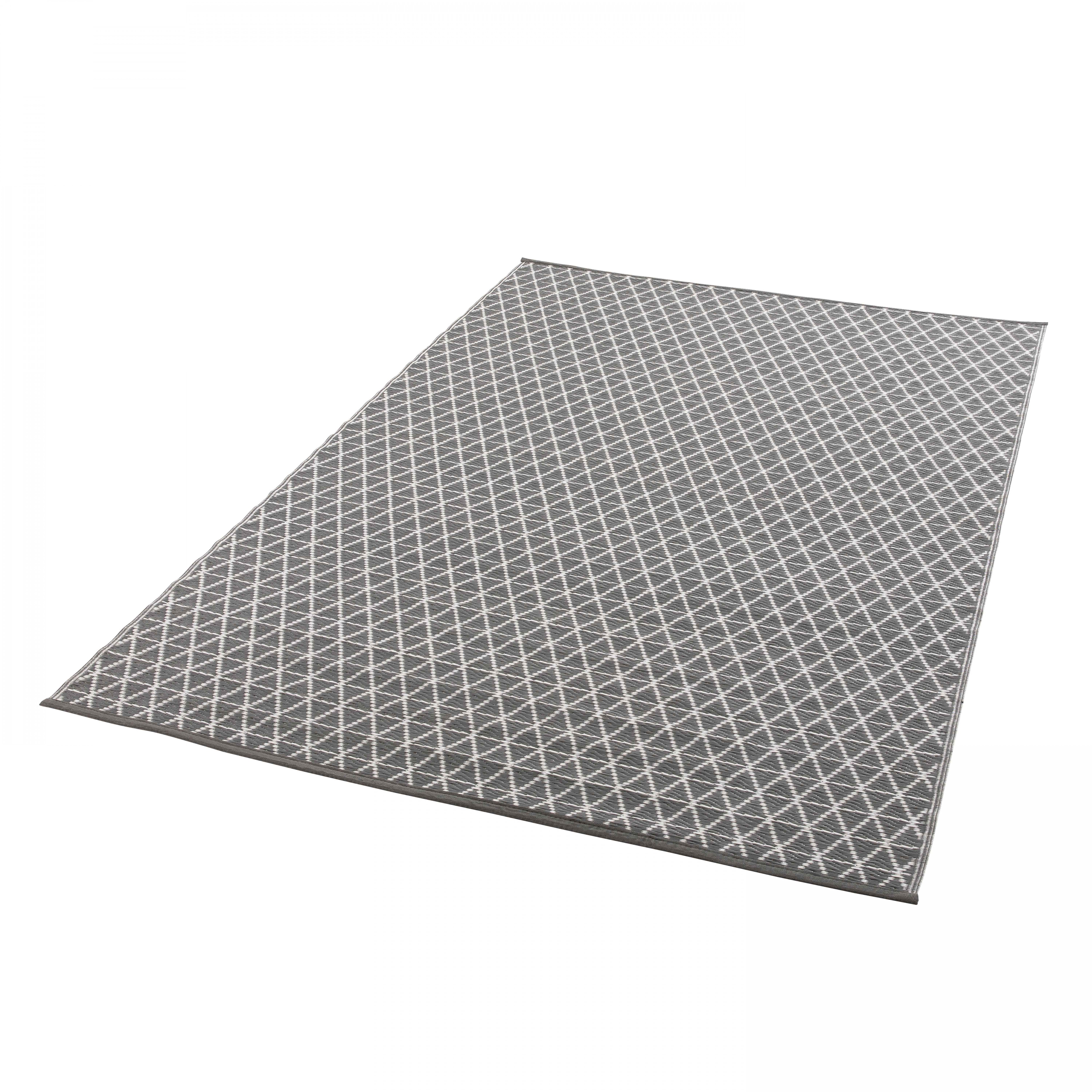 Tapis d'extérieur polypropylène gris 230 x 160 cm - 3