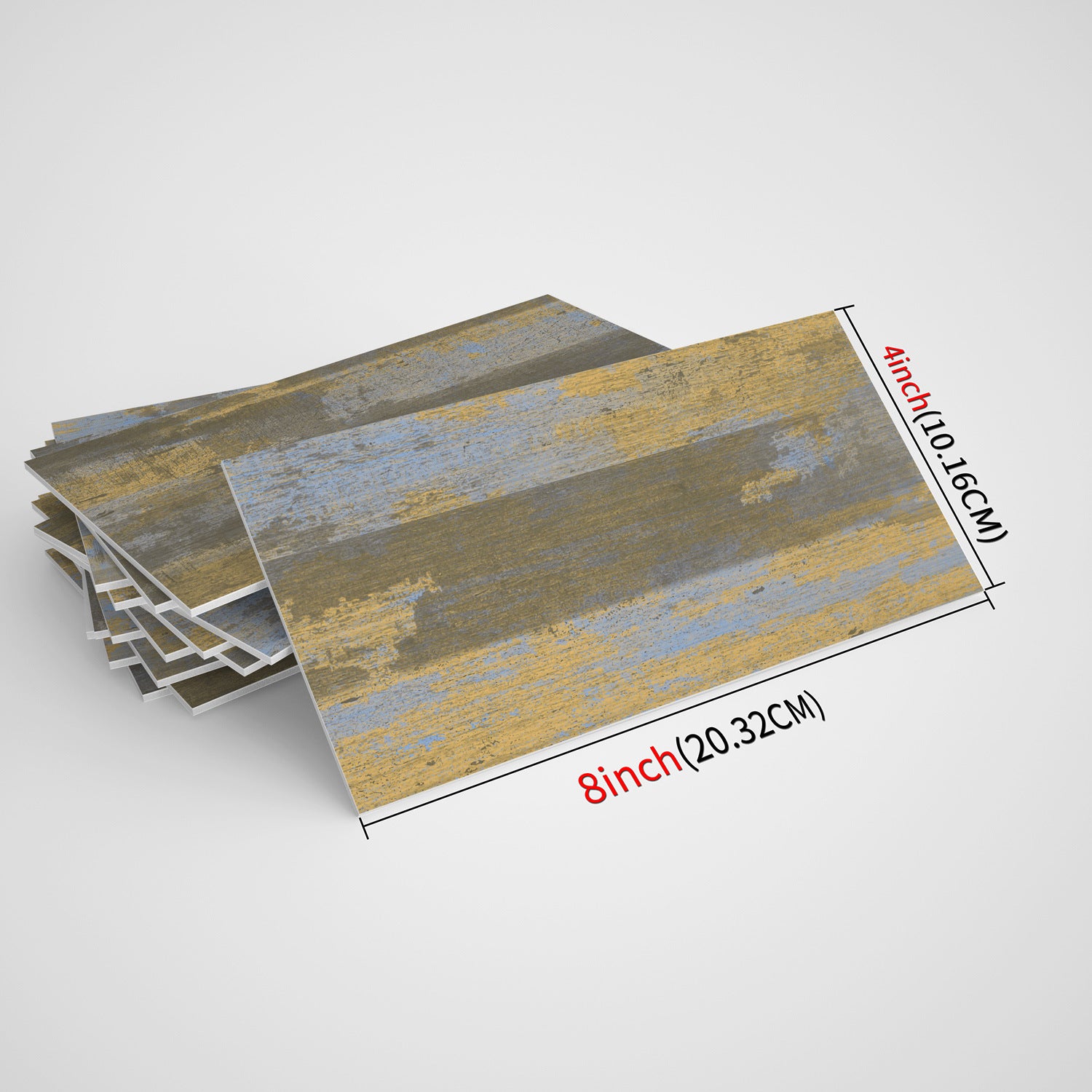 Rivestimento per Parete 3D Giallo Marmorizzato - 16 Pannelli Impermeabili, Anti-Umidità e Anti-Muffa per Cucina e Bagno - 2