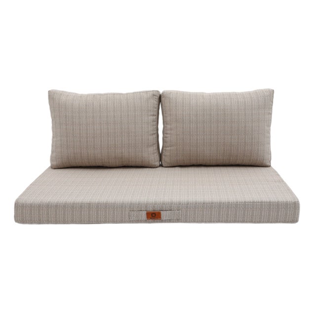 6 Coussins Crème Pour Chaise Jardin Dossier Haut - Confortables, Imperméables Et Résistants