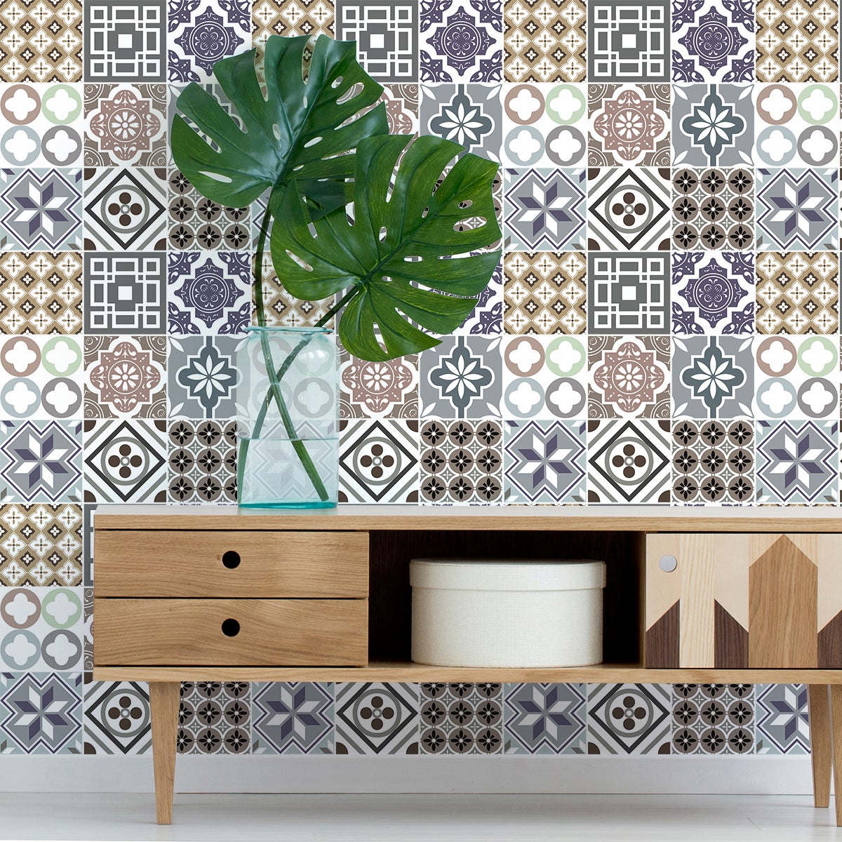 9 adesivi piastrelle manuetina - Sticker adesivo - adesivi murali - 9stickers20x20cm - 6