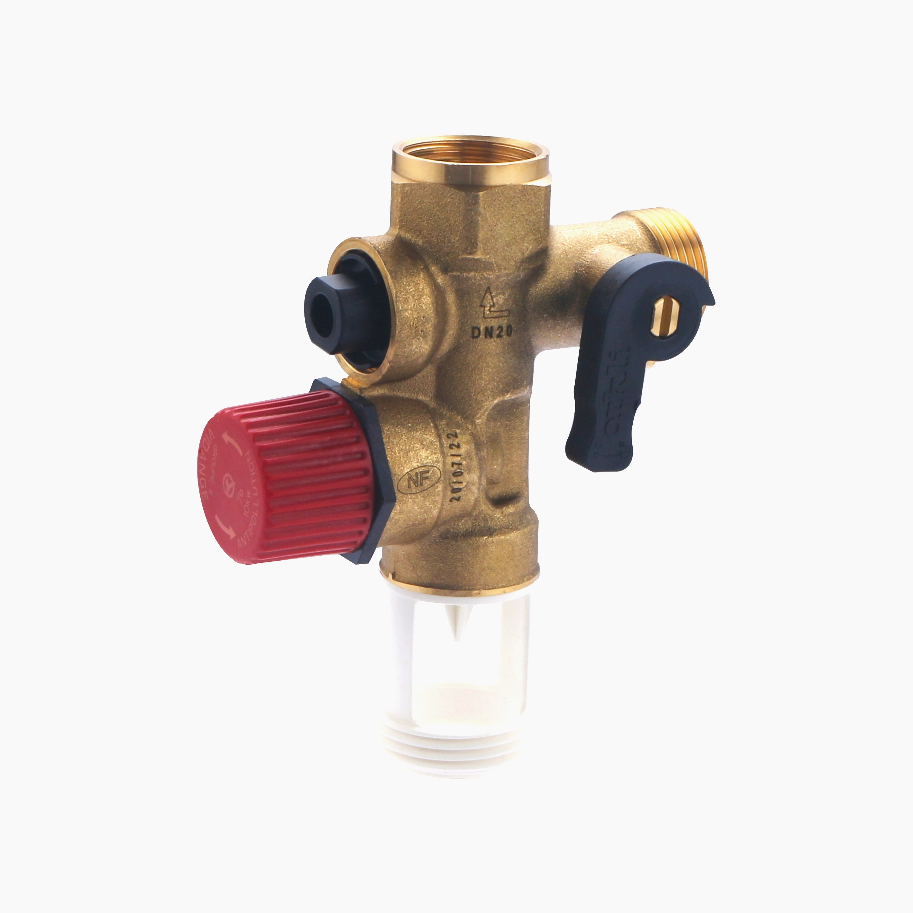 Kit groupe de sécurité chauffe-eau NF droit siège laiton MF20x27 + siphon F26x34 NOYON & THIEBAULT - 5