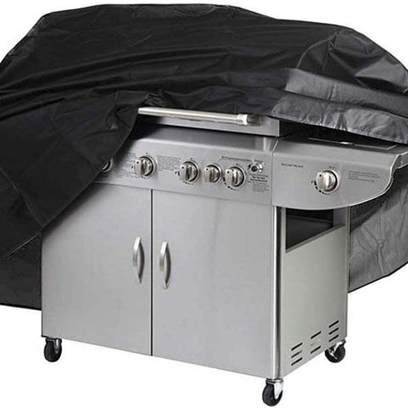 Pokrowiec na grilla Pokrowiec na grilla Anti-UV Anti-wodoodporny Anti-wilgociowy z torbą do przechowywania Czarny do (145 x 61 x 117 cm)
