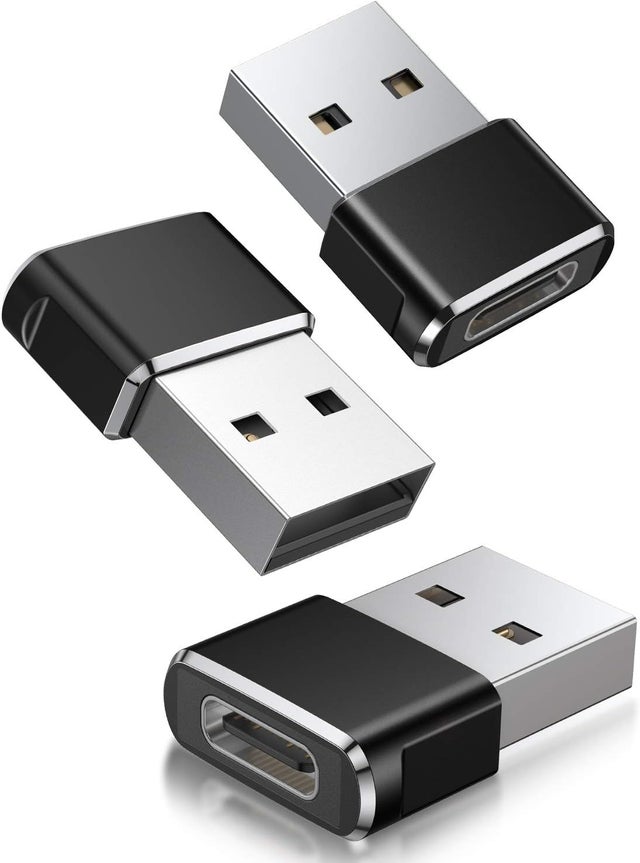 Adaptateur USB-C Femelle Coudé 90° Vers USB 3.0 Mâle – Pour Ordinateur Portable, Bureau – Transfert Données Et Alimentation
