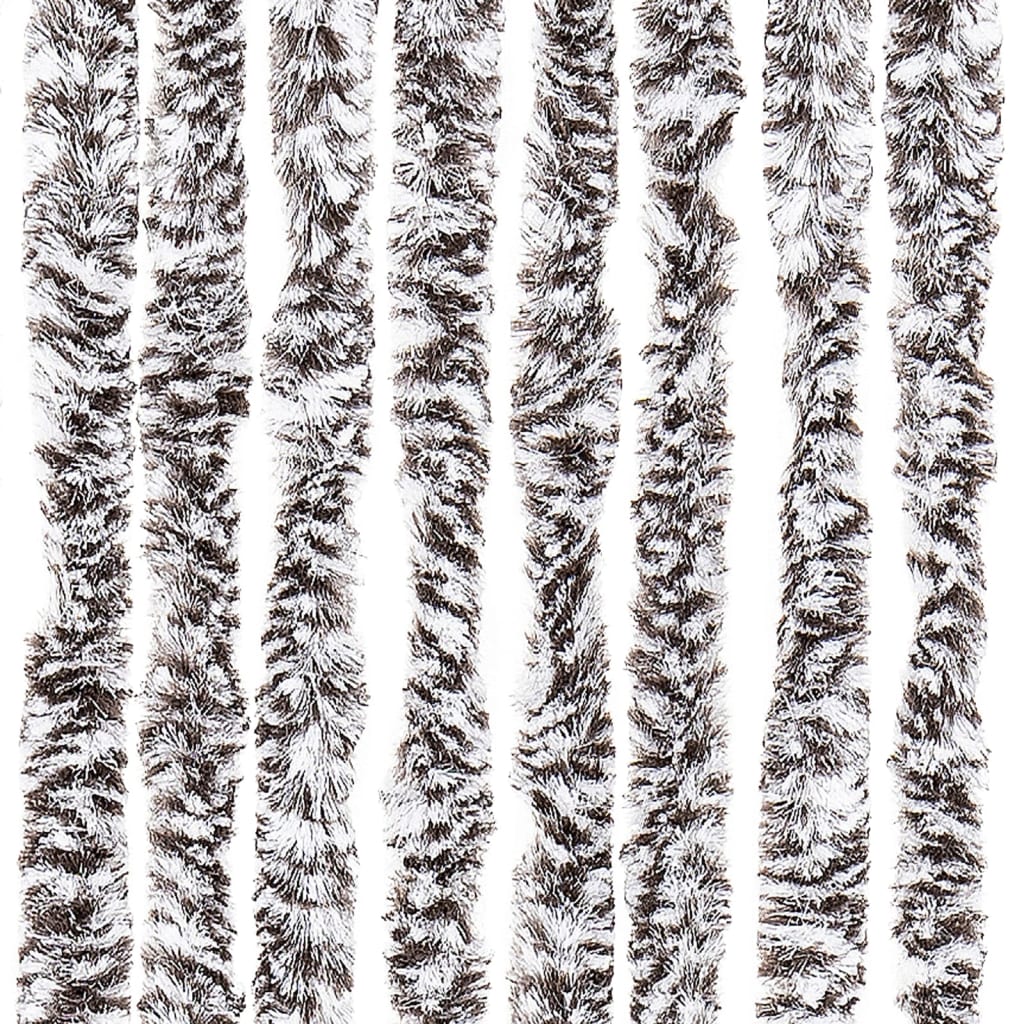 Moustiquaire | Rideau anti-moustique marron et beige 118x220 cm chenille CFW72570 - 6