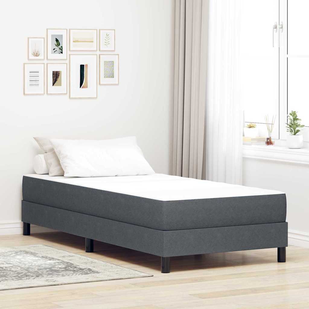 Materac do łóżka z materacem Szary 100 x 200 cm tkanina vidaXL