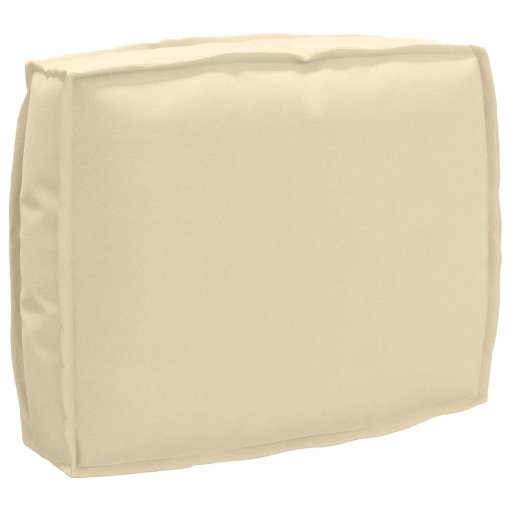 Juego de Cojines para Palets Tela Oxford Beige 50 x 50 x 12 cm vidaXL - 3