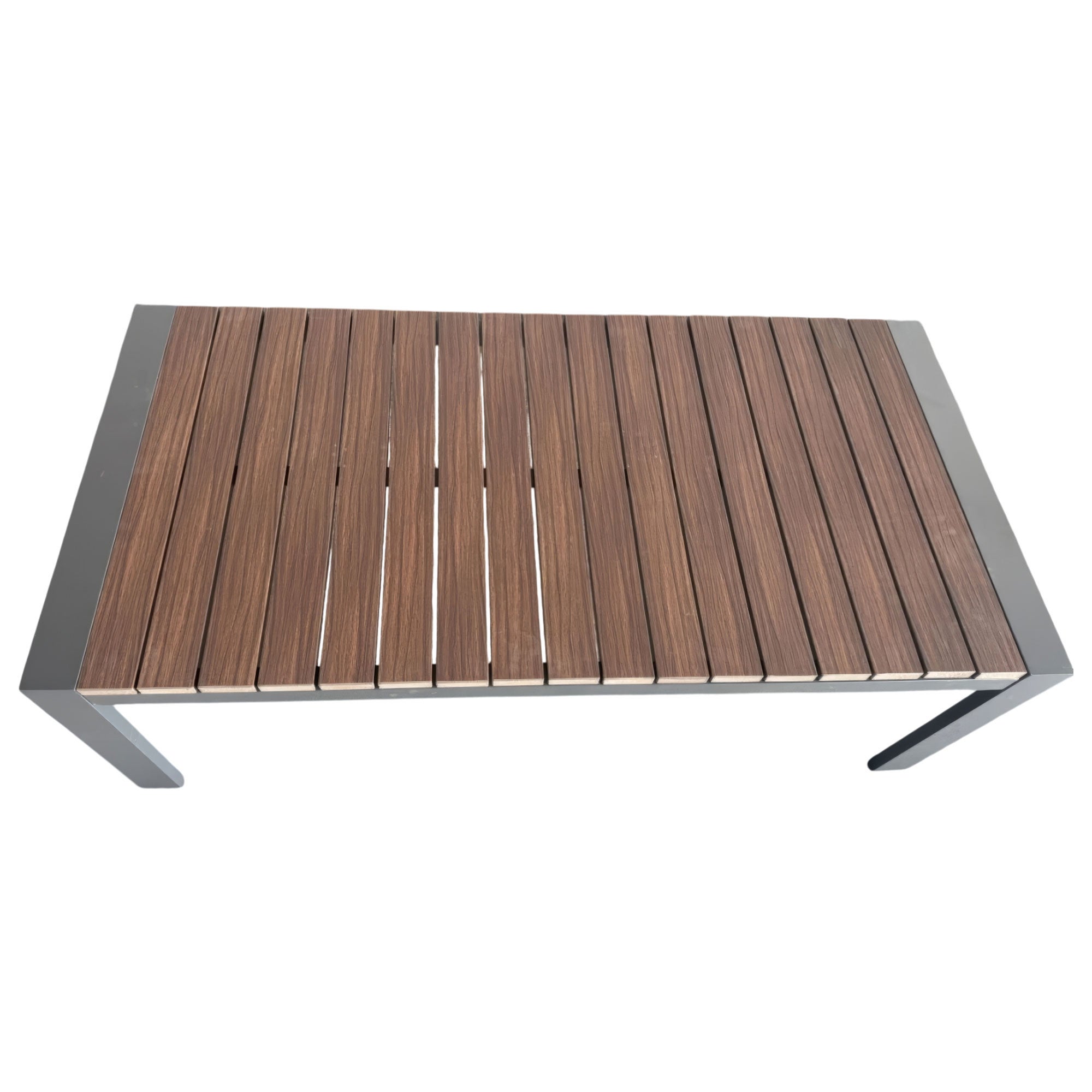 Salon bas de jardin en Aluminium Gris 5 personnes - 9