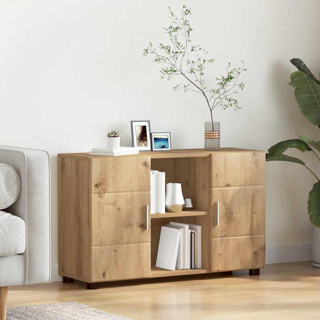 Buffet avec porte FLORIN Chêne artisanal 88,5 x 30,5 x 55,5 cm | Leroy ...