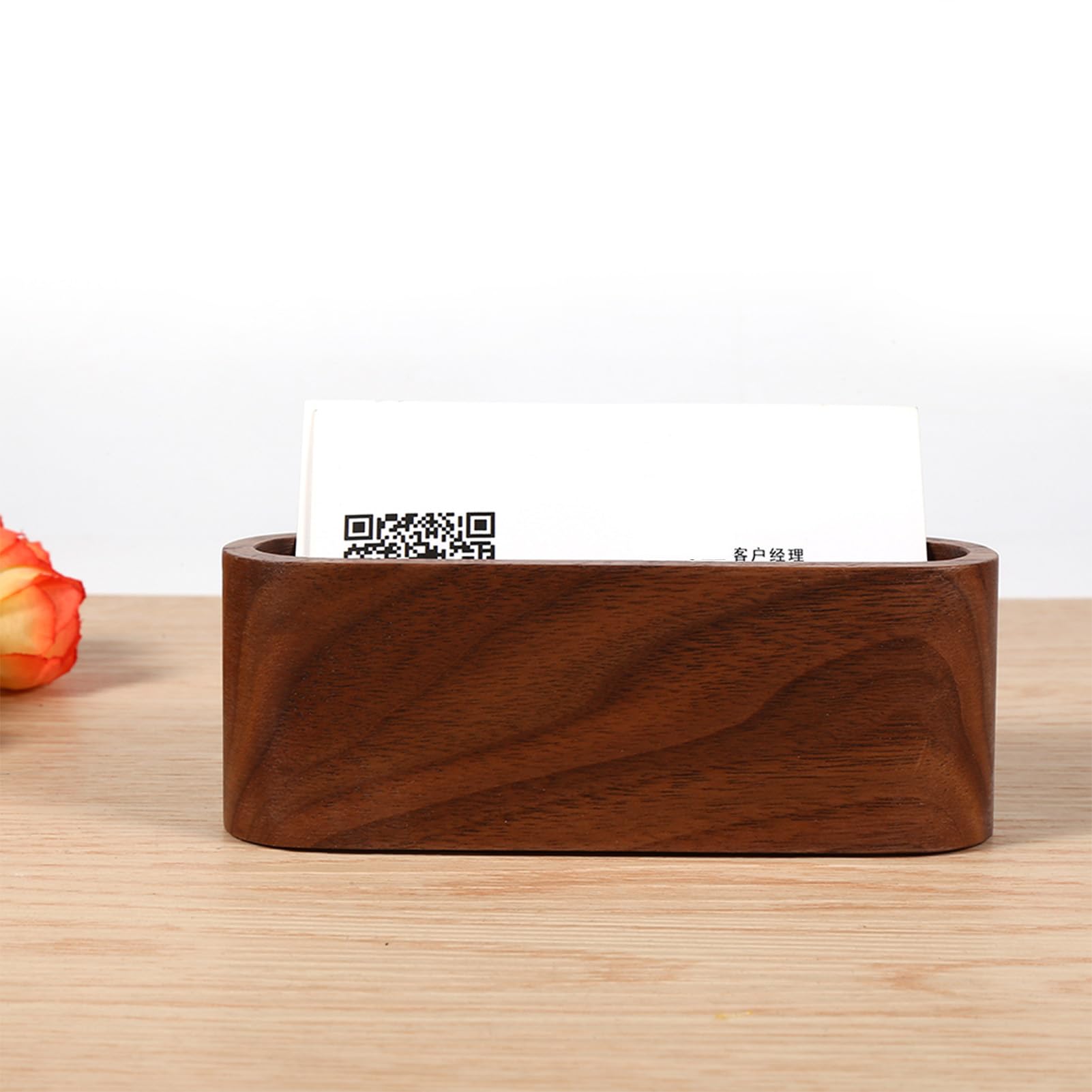 Porte-Cartes De Visite Ultra Fin En Bois/Métal - Étui Poche Élégant Homme/Femme