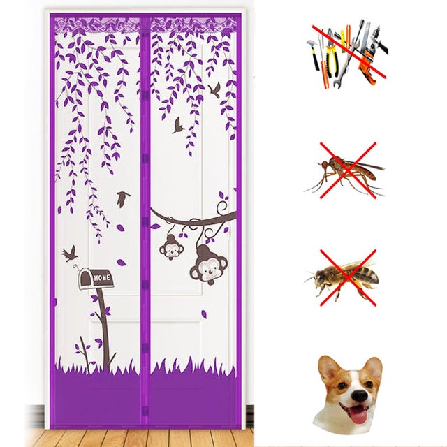 Zanzariera magnetica per porta 90 x 210 cm, protezione dagli insetti, tenda magnetica per porta del balcone e della terrazza