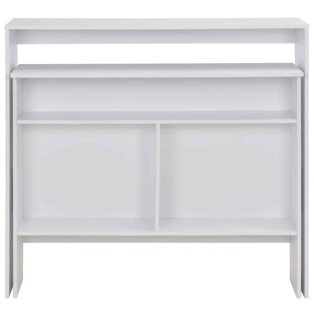 Mesa de bar | Mesa de bistrô com 2 tampos branco 130x40x120 cm CFW750158 - 4